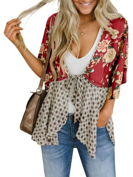 Relaxed ribbon blouse