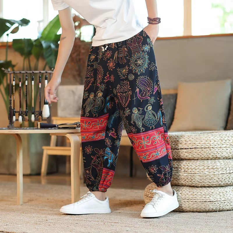 Chinese styled Hippy Harem pants